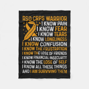 Cobertor De Velo O Guerreiro De Rsd Crps Laranja Fita Conscientizaç