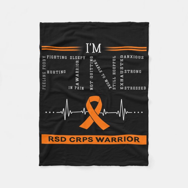 Cobertor De Velo O guerreiro do Rsd Crps, estou bem (Frente)