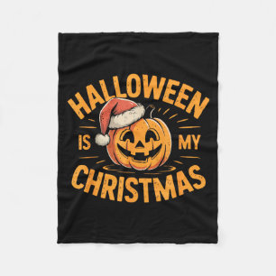 Cobertor De Velo O Halloween é o meu Natal Declaração Divertida e A