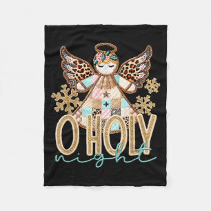Cobertor De Velo O Holy Night Anjo Remendado Cristão Jesus Cristo