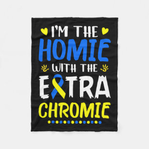 Cobertor De Velo O Homie com Síndrome Extra Chromie Down Awarene