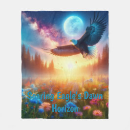 Cobertor De Velo O Horizonte da Alvorada da Águia em Soar