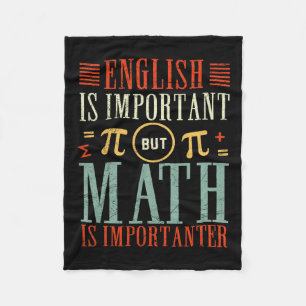 Cobertor De Velo O Inglês É Importante, Mas A Matemática É Muito En
