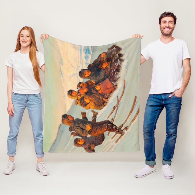 Cobertor De Velo O inverno na Gronelândia Rasmussen 1875 (In Situ)