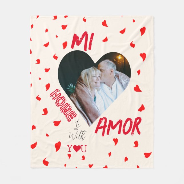 Cobertor De Velo O Lar Está Com O Seu Presente De Folheto (Frente)