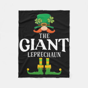 Cobertor De Velo O Leprechaun Gigante Dia de São Patrício Correspon