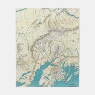 Cobertor De Velo O mapa de Sleem de Alaska central