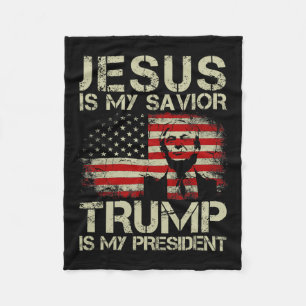 Cobertor De Velo O Meu Salvador Trump É O Meu Presidente Trump 2024