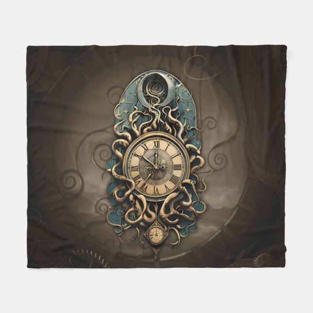 Cobertor De Velo O misterioso movimento steampunk. (Frente (Horizontal))