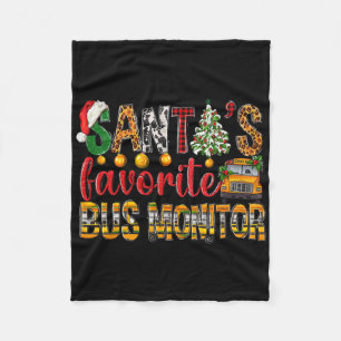 Cobertor De Velo O Monitor de Ônibus Favorito do Papai Noel Natal C