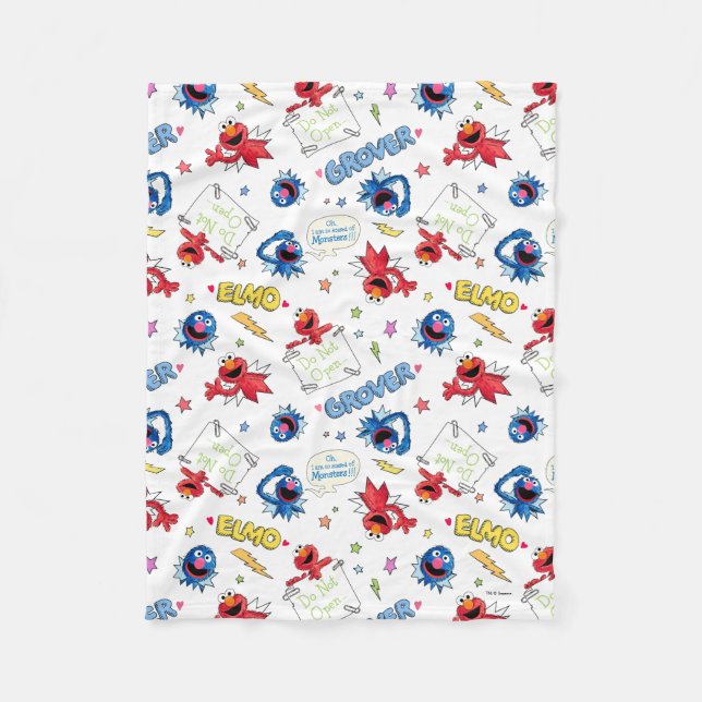 Cobertor De Velo O monstro no fim deste padrão de história (Frente)