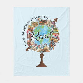 Cobertor De Velo O mundo pertence àqueles que leem