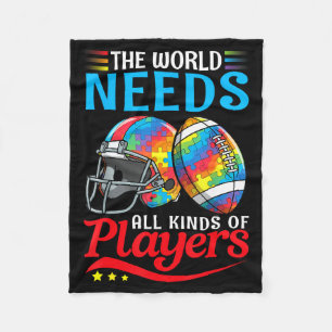 Cobertor De Velo O Mundo Precisa de Todos os Tipos de Jogadores Fut