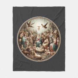 Cobertor De Velo O nascimento de Jesus Cristo