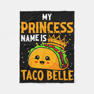 Cobertor De Velo O Nome da Minha Princesa é Taco Belle - Trocadilho