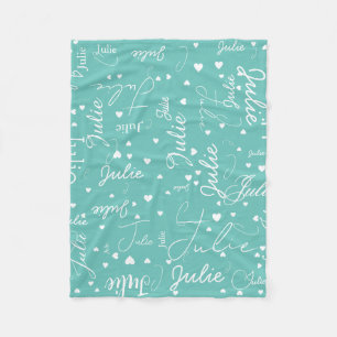 Cobertor De Velo O nome dela e os corações por toda a luz