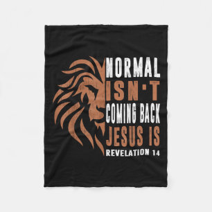 Cobertor De Velo O Normal Não Está Voltando Jesus É o Pai Homens Re