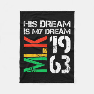 Cobertor De Velo O Orgulho Mês da História Negra Mlk 1963 Seu Sonho