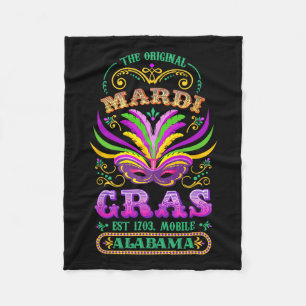 Cobertor De Velo O original Mardi Gras Mobile Alabama 1703