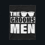 Cobertor De Velo O Padrinho de casamento de Bachelor Party Stag Gro<br><div class="desc">A Padrinho de casamento do solteiro do grupo Stag Große Gag Mens Engraçado 1</div>