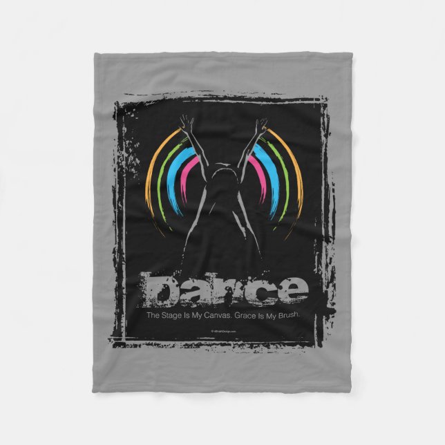 Cobertor De Velo O palco é minhas canvas (a dança) (Frente)