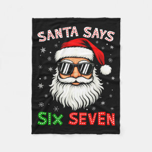 Cobertor De Velo O Papai Noel Diz Seis Sete 6 7 Gíria de Meme Gen Z