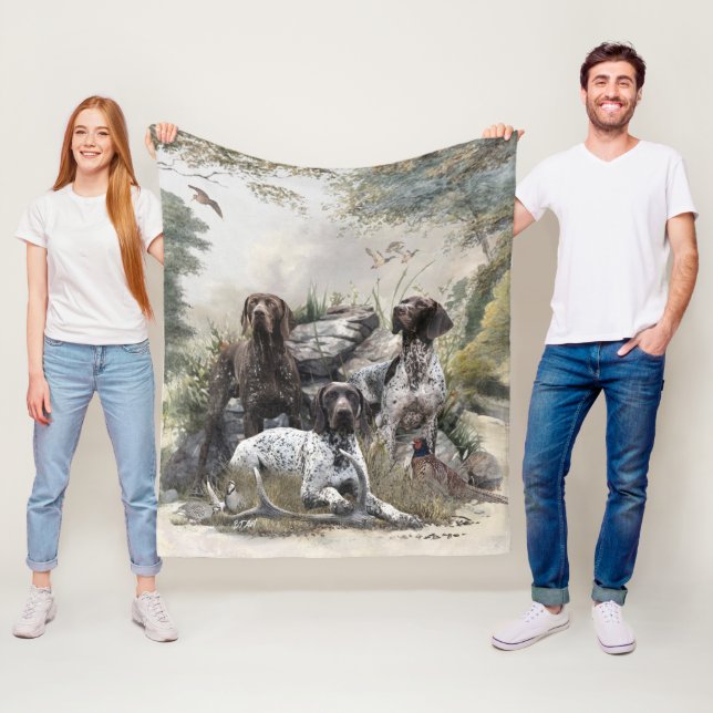 Cobertor De Velo O ponteiro alemão Shorthired ou Deutsch Kurzhaar (In Situ)