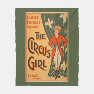 Cobertor De Velo O poster teatral #1 da menina do circo