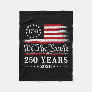 Cobertor De Velo O Povo 250 Anos 1776 2026 Bandeira Americana