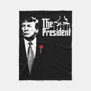 Cobertor De Velo O Presidente Donald Trump Cartaz de Filme Tendênci
