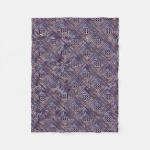 Cobertor De Velo O quadrado roxo de prata dá forma ao teste padrã