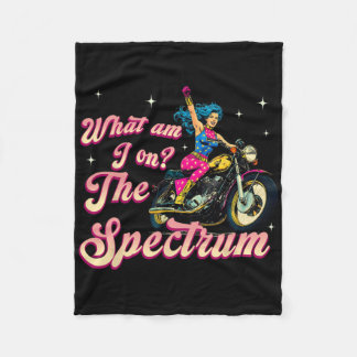 Cobertor De Velo O Que Estou No Espectro Retro Biker Consciência do