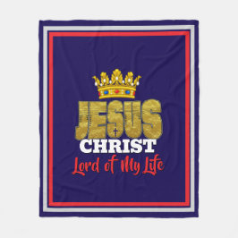 Cobertor De Velo O Rei Jesus é o Senhor da minha vida cristã