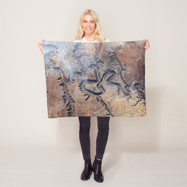 Cobertor De Velo O Rio Verde E Seus Canyons Tributários Em Utah (In Situ)