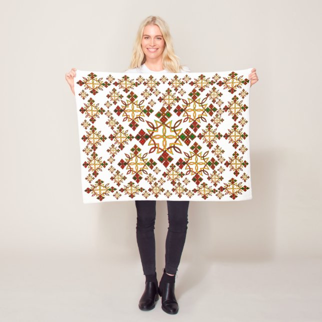 Cobertor De Velo O Rootz Meskel, da Etiópia, Cruz Fleece Blanket.Pe (In Situ)