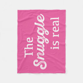 Cobertor De Velo O Snuggle é engraçado cor-de-rosa real