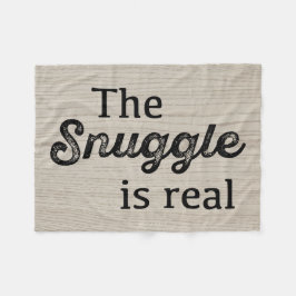 Cobertor De Velo O Snuggle é engraçado de madeira real