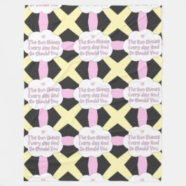 Cobertor De Velo O Sol Brilha Todos Os Dias E Vocês Também Deveriam