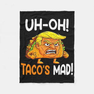Cobertor De Velo O Taco está louco! - Orange Faced Funny Trump Taco