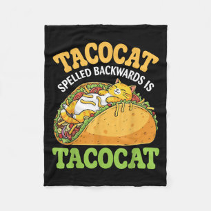 Cobertor De Velo O Tacocat Ortografado Para Trás É O Tacocat Com Ga