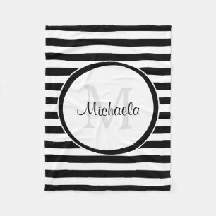 Cobertor De Velo O toldo branco preto lustroso listra o nome