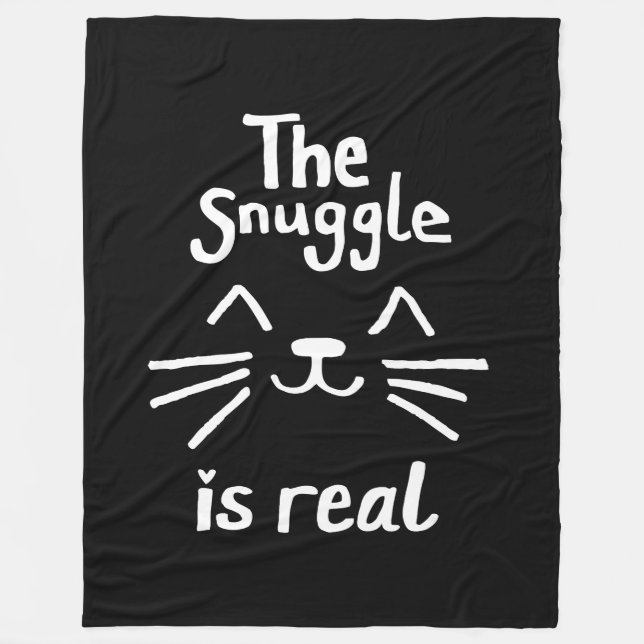 Cobertor De Velo O toque é real (branco a preto) (Frente)