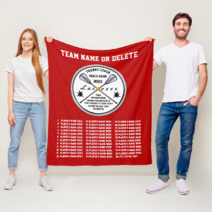 Cobertor De Velo O treinador Red Lacrosse dá ideias, todos os nomes