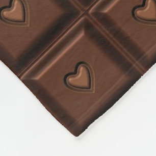 Cobertor De Velo O último chocolate abre o bloco de chocolate