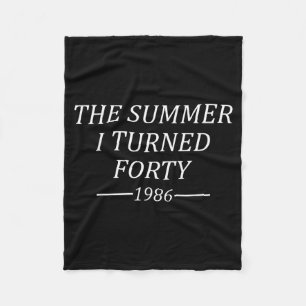 Cobertor De Velo O Verão em que Fiz Quarenta Aniversário de 40 anos
