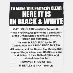 Cobertor De Velo OATH of OFFICE