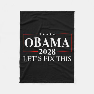 Cobertor De Velo Obama 2028 3º Mandato Vamos Corrigir Isso - Obama