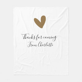 Cobertor De Velo obrigado por vir adicionar nome mensagem de texto