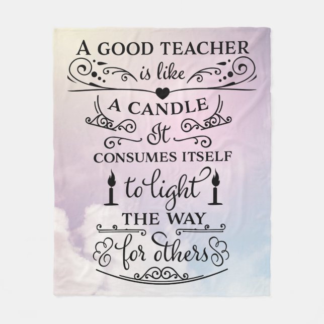 Cobertor De Velo Obrigado Professores (Frente)