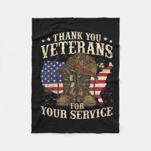 Cobertor De Velo Obrigado Veteranos Pelo Seu Dia De Veteranos De Se